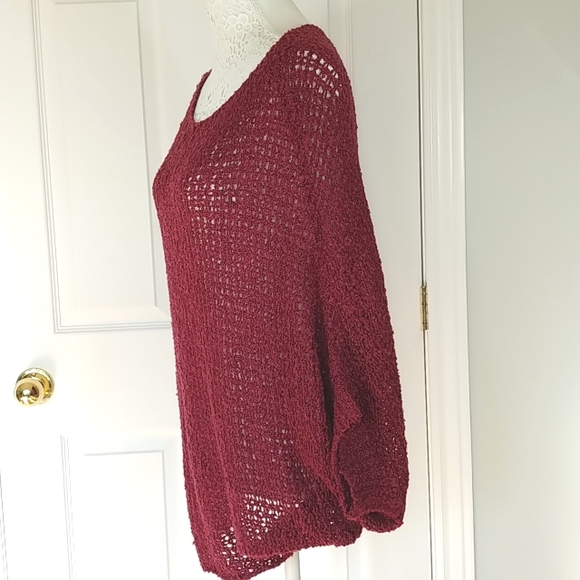 Knit top burgundy  NWT - Picture 4 of 10